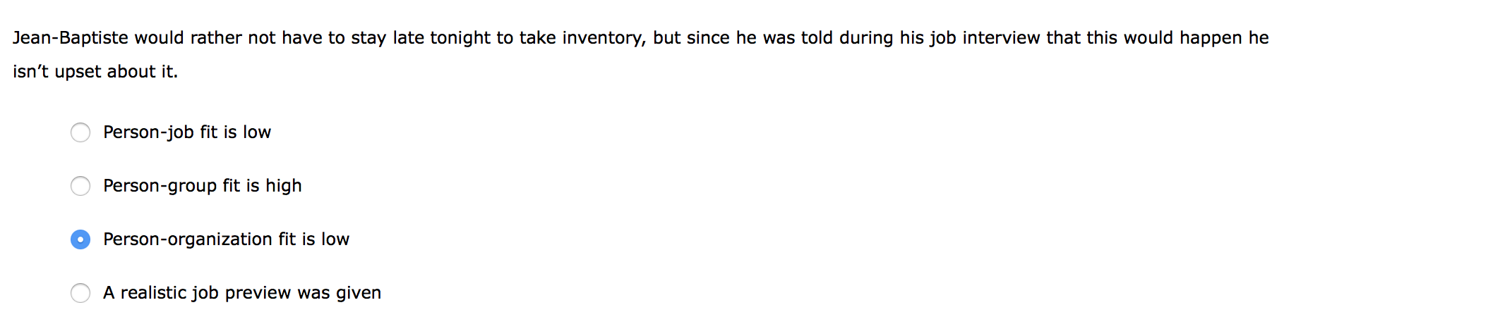 When should the Myers-Briggs be used in making