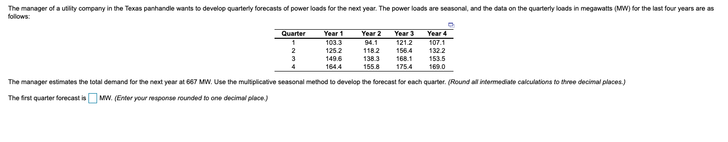 The manager of a utility company in the Texas