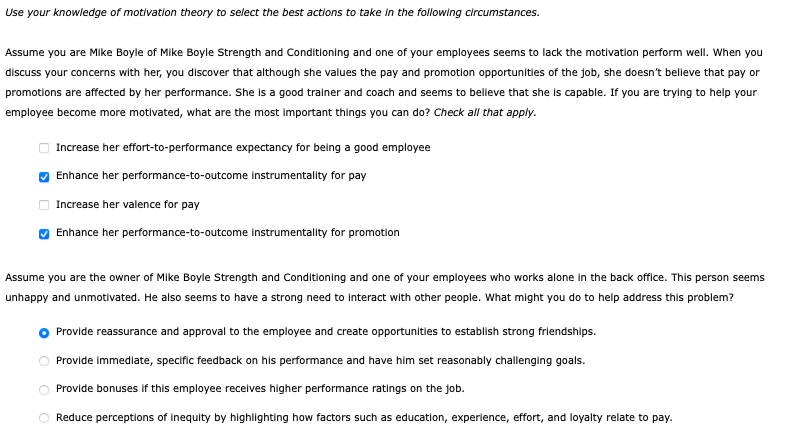 PLEASE CONFIRM IF I HAVE THE RIGHT ANSWERS Use