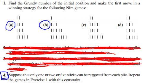 please do 4 just for parts a and b of 1 1. Find