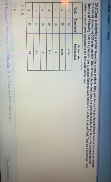 answer choices a) A,C. b) A. c). B,C. d) D,E. e)