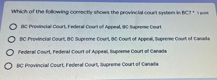 Which of the following correctly shows the