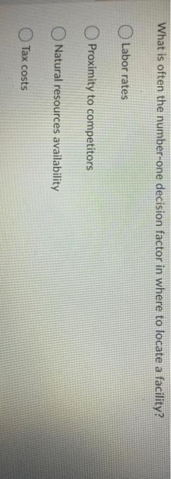 What is often the number-one decision factor in