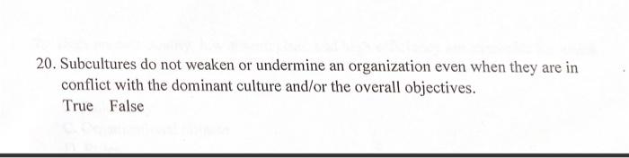answer by stating whether the statement is TRUE