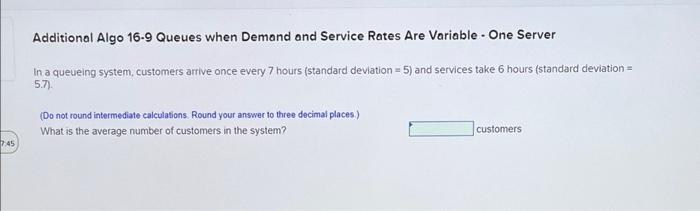 pls help Additional Algo 5-17 Multiple Flow Units