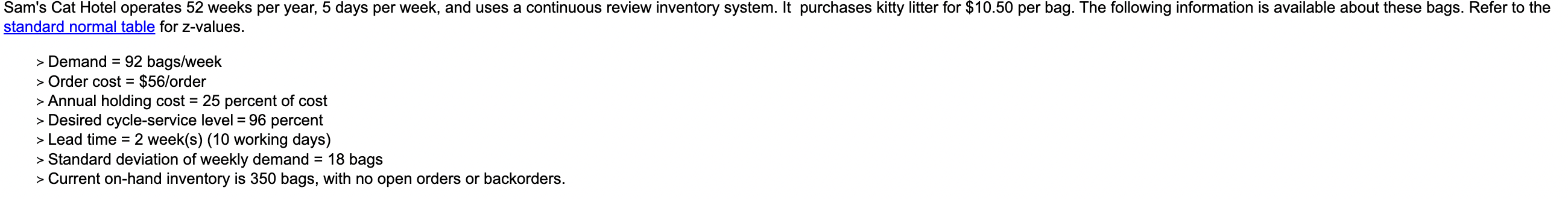 a. What is the EOQ? What would the average time