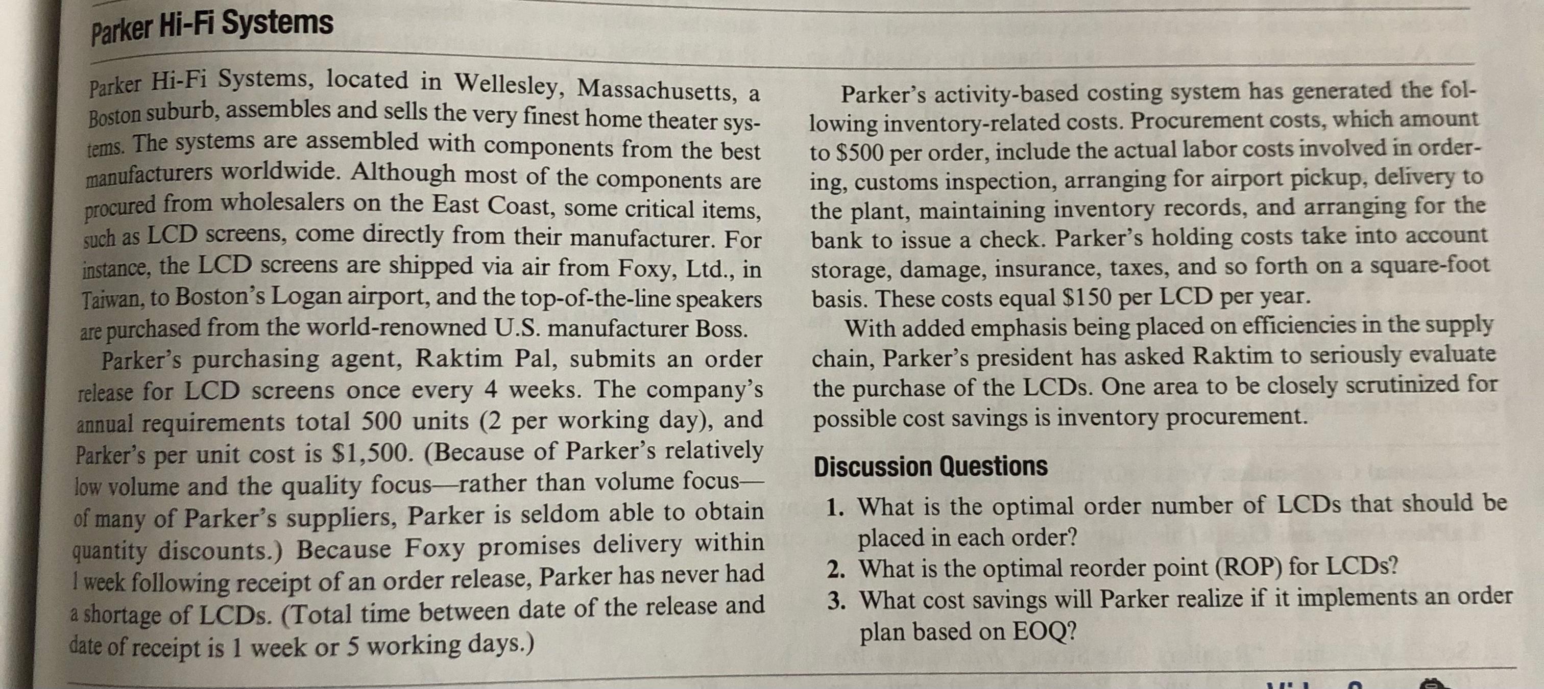 Parker Hi-Fi Systems Parker Hi-Fi Systems,