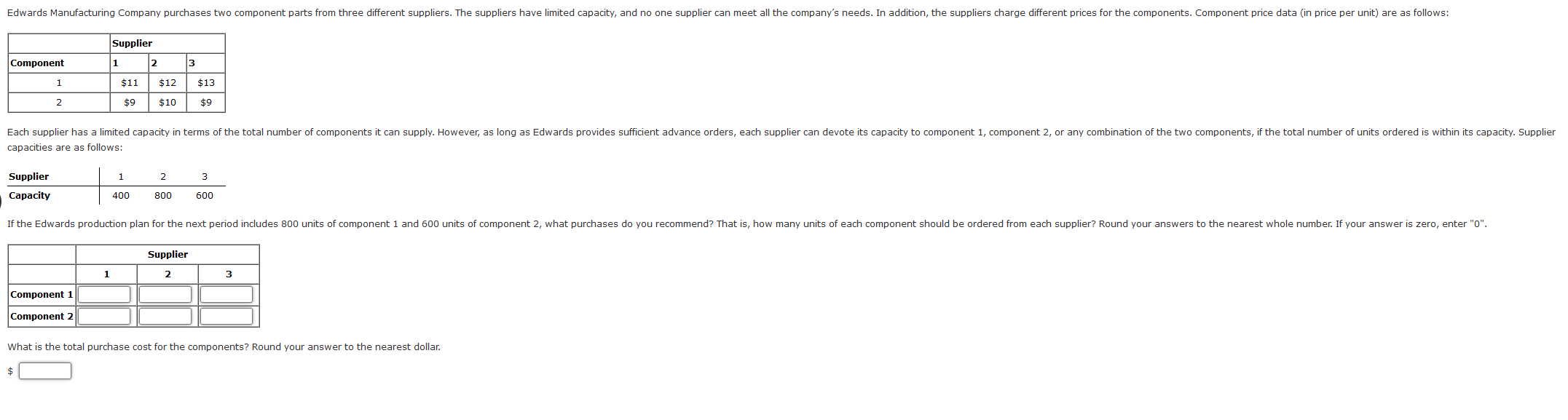 Edwards Manufacturing Company purchases two