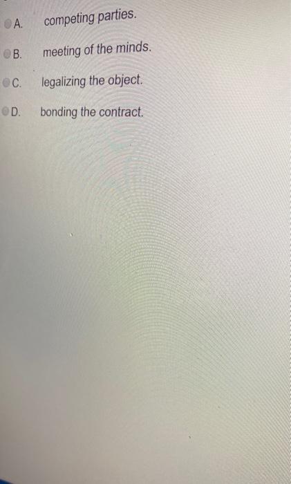 one of the requirement for mutual assent of a