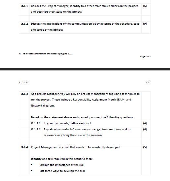 Good day, the following questions are based on a