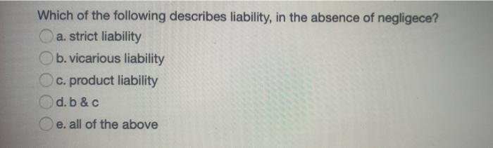 Which of the following is necessary to prove