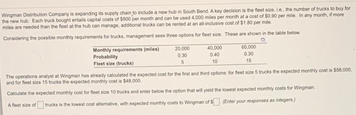 Wingman Distribution Company is expanding its