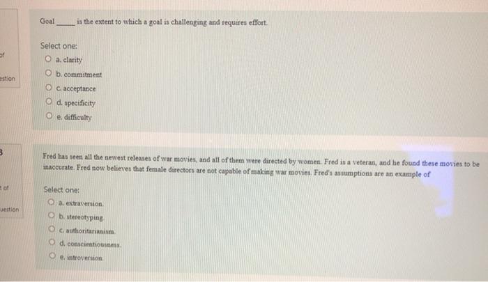 please solve the questions Goal is the extent to