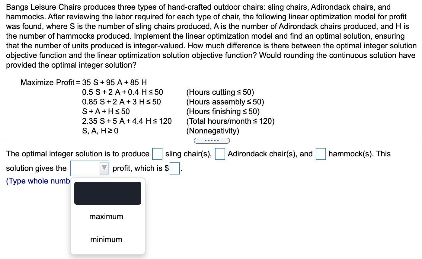 Bangs Leisure Chairs produces three types of