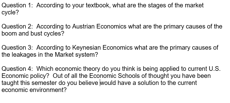 Question 1: According to your textbook, what are