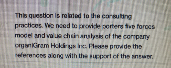 This question is related to the consulting