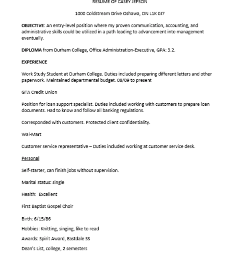 What advice would you give to this job seeker to