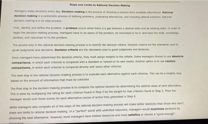 complete both parts. Steps and Limits to Rational