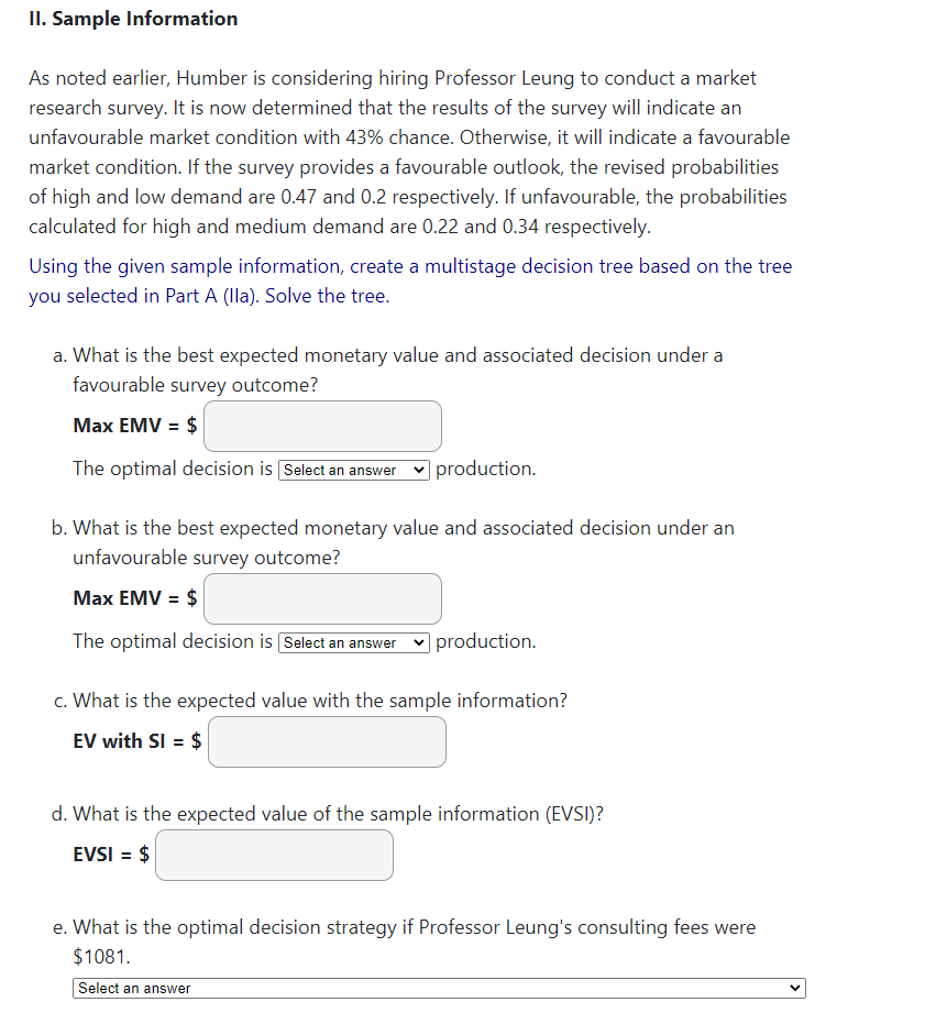 Senior management at Humber bakery requested a