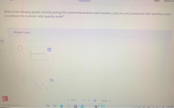 Help SOVES Which of the following graphs