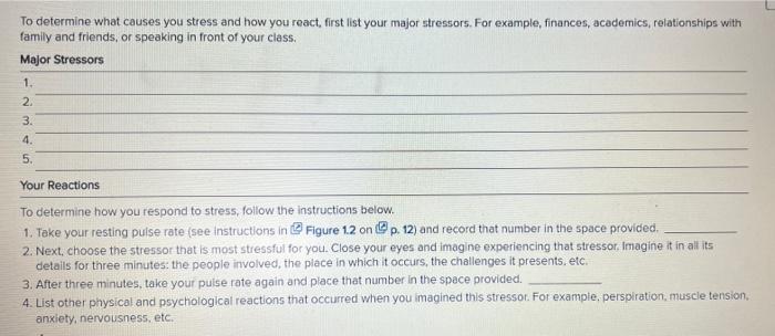 LAB 1.1 New To determine what causes you stress