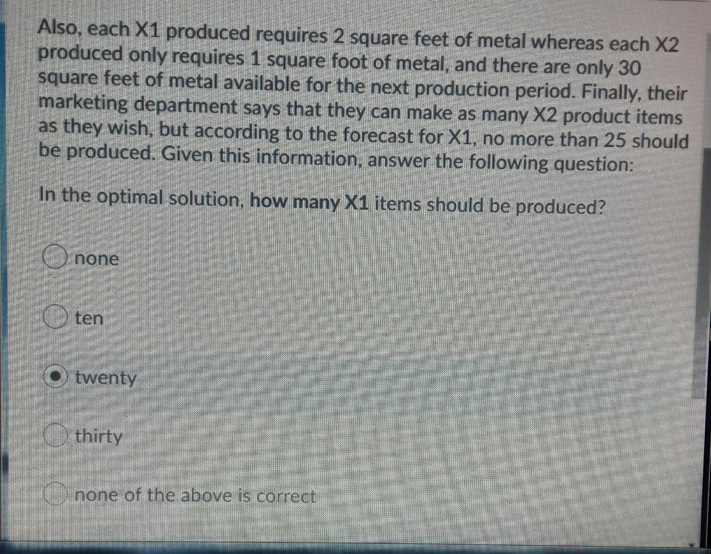 One on page 263 in your text Consider a company