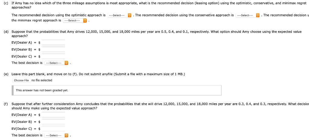 Amy Lloyd is interested in leasing a new car and