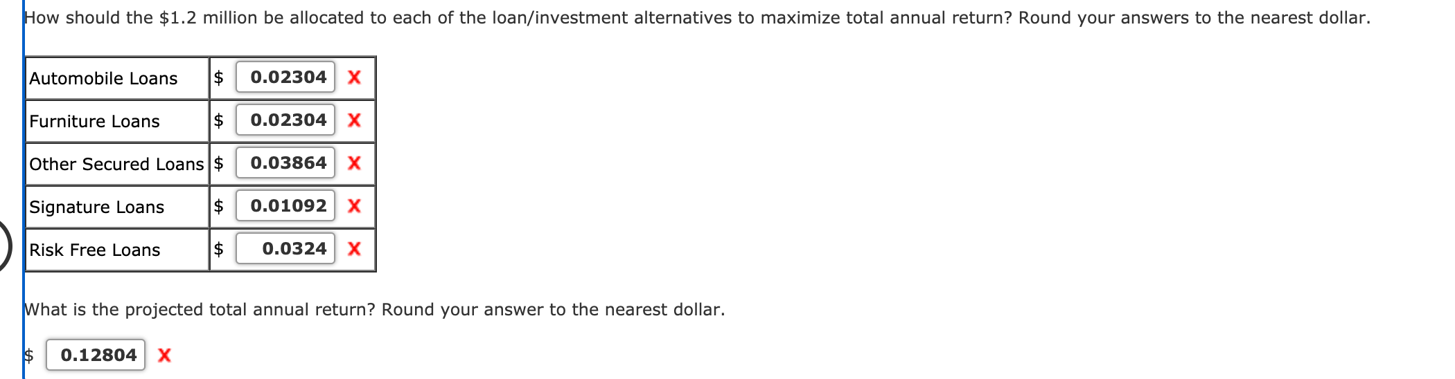 Problem 4-03 (Algorithmic) The employee credit