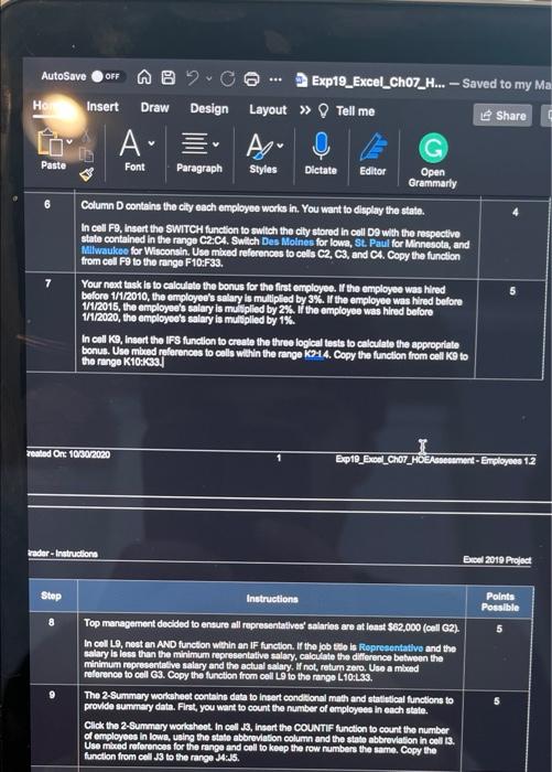 d. Paste Font AutoSave OFF A @CO