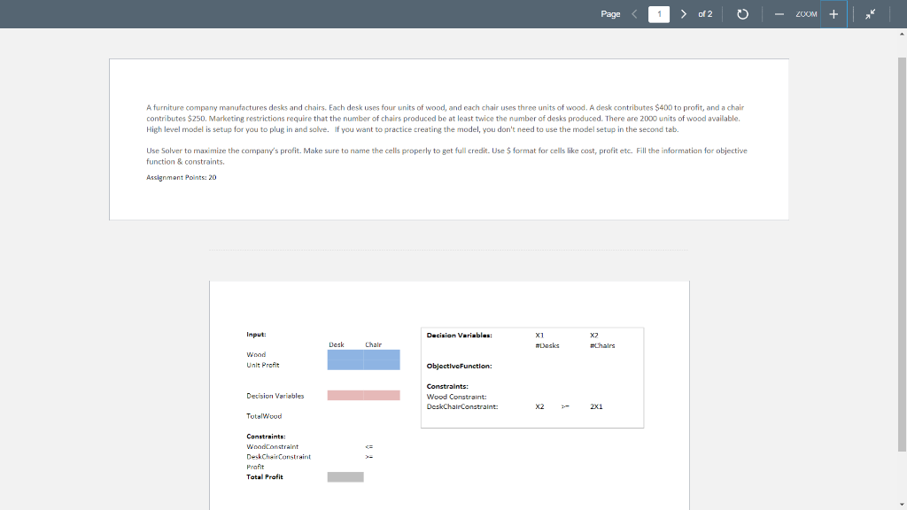 Page < ZOOM + A furniture company manufactures