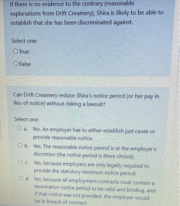 Please answer all the questions Shira has worked