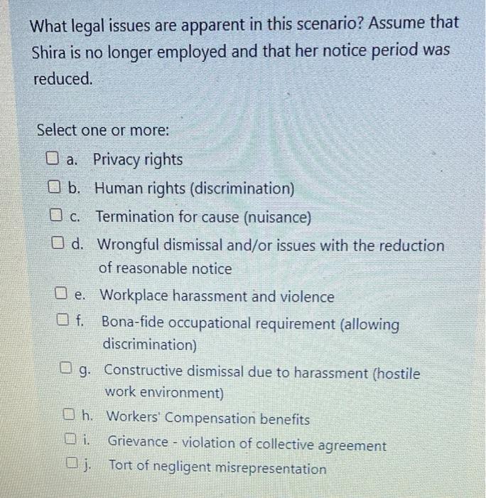 Please answer all the questions Shira has worked