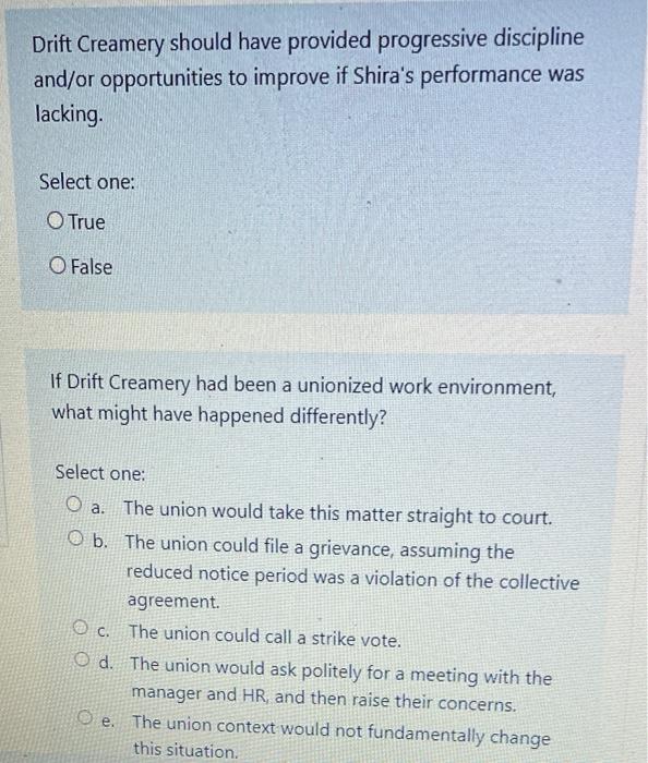 Please answer all the questions Shira has worked