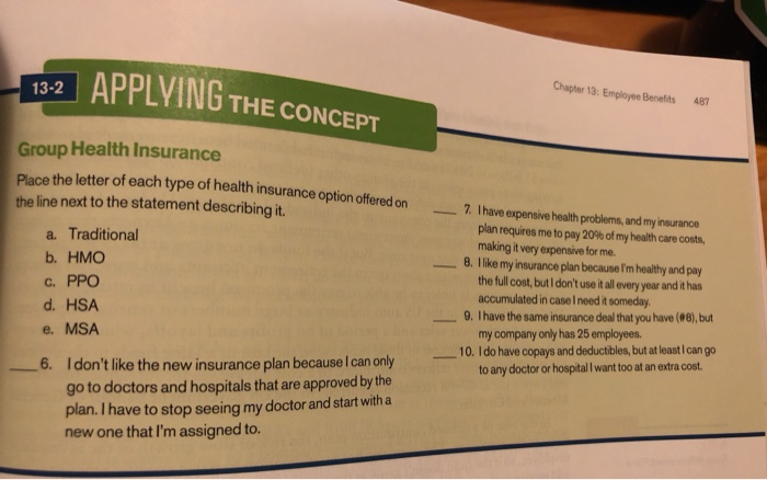 482 PARTIV: COMPENSATING -13-1 APPLYING THE