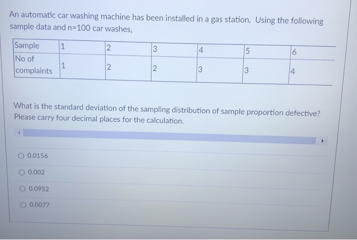 Question 18 4 pts An automatic car washing