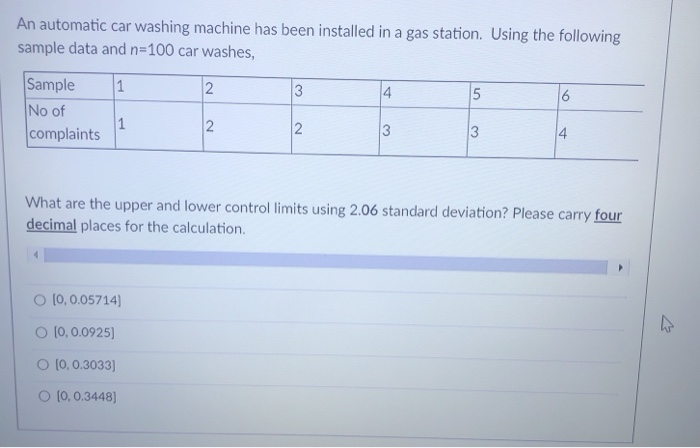 Question 18 4 pts An automatic car washing