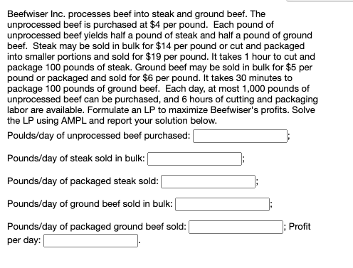 Could you help me solve the Linear Programming