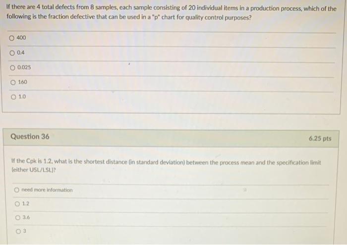 If there are 4 total defects from 8 samples, each