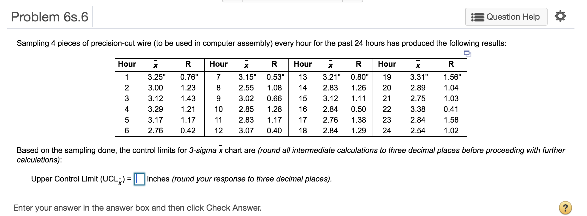 Problem 6s.6 Question Help Sampling 4 pieces of