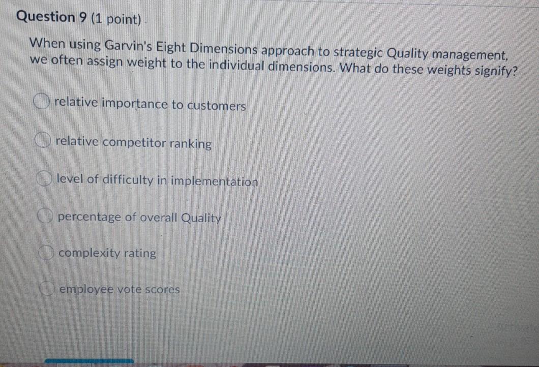 Question 5 (1 point) Your process runs with an
