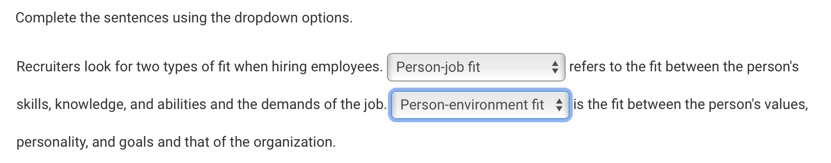 2) 3) 4) 5) Complete the sentence below by