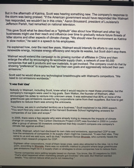 Read the case posted below and then answer