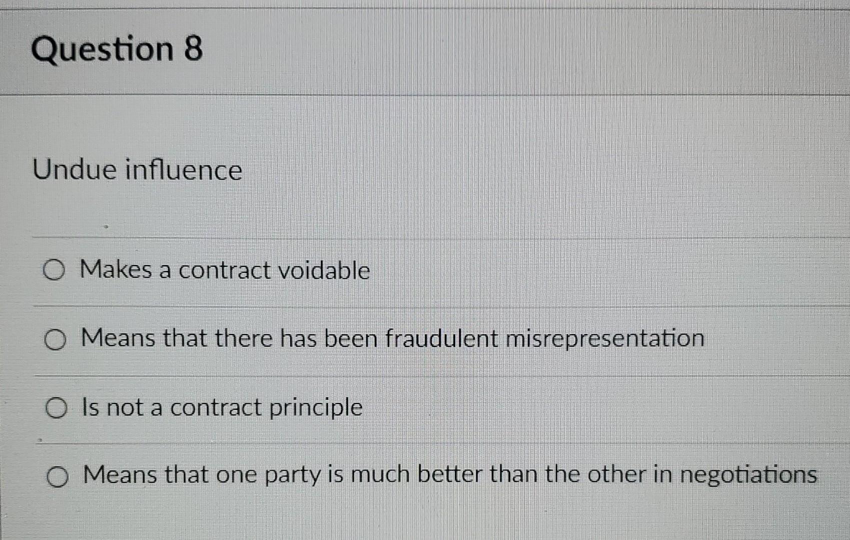 *This is a business law question* B201 Question 8