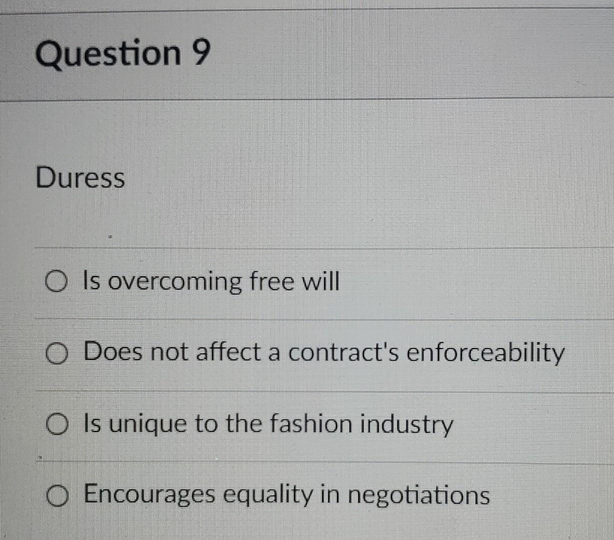 *This is a business law question* B201 Question 8