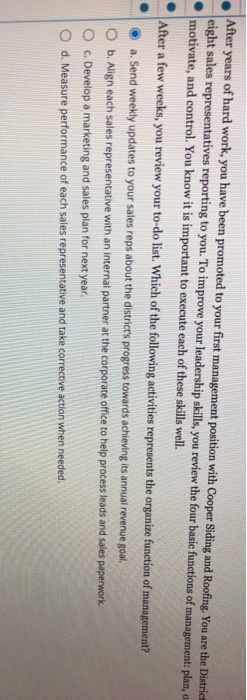 After years of hard work, you have been promoted