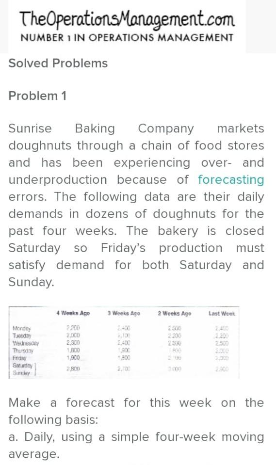 The Operations Management.com NUMBER 1 IN