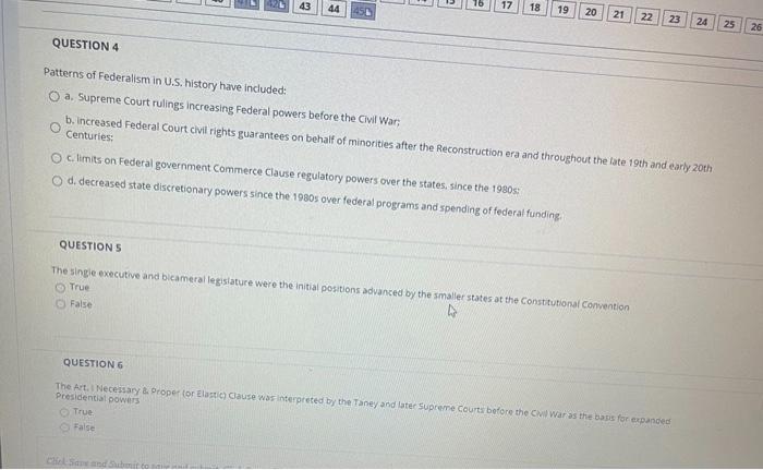 43 44 17 18 19 20 21 22 23 24 25 26 QUESTION 4