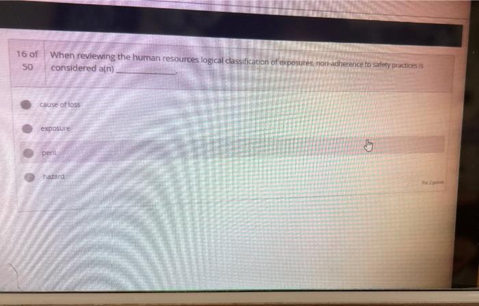 insurance major 16 of 50 When reviewing the human