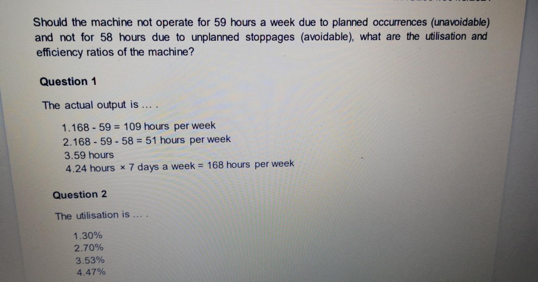 Q Jacob is an operations manager who works for a