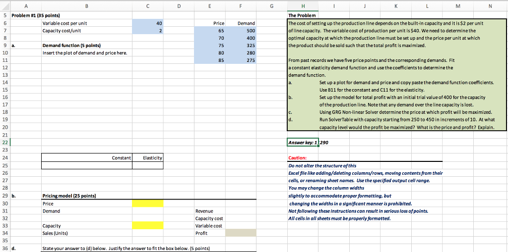 1. In Example 7.1, two points on the demand curve